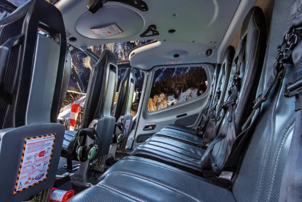 Airbus H130 Héli Sécurité — intérieur de la cabine