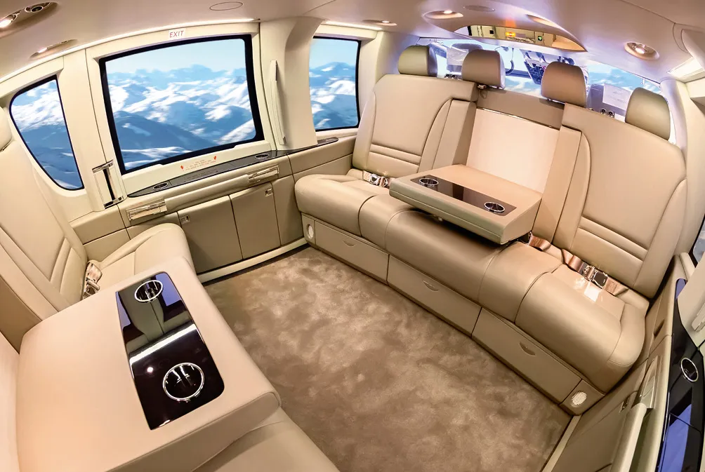 Airbus H155 Héli Sécurité — intérieur de la cabine